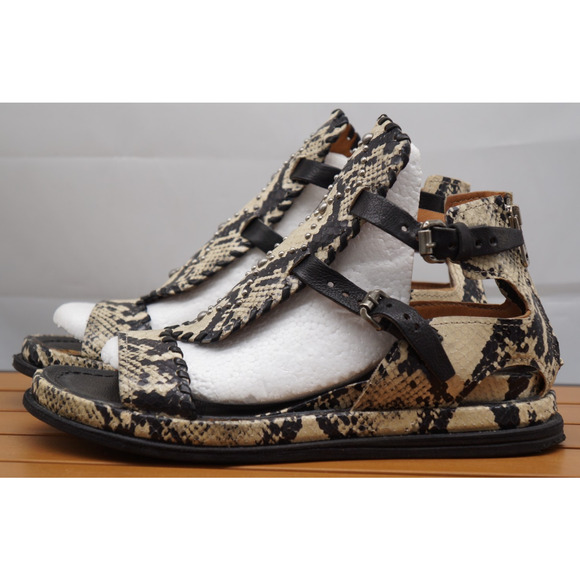 A.S. 98 Gladiator Sandal - Python Print - RARE - Size 40 US 9 - Picture 4 of 14